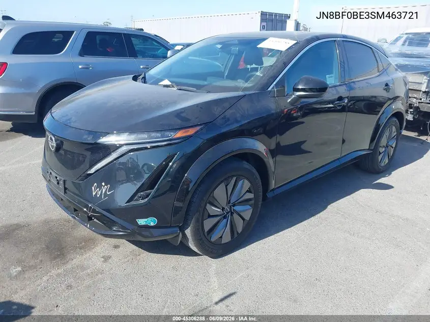 2025 Nissan Ariya Evolve+ VIN: JN8BF0BE3SM463721 Lot: 45306288
