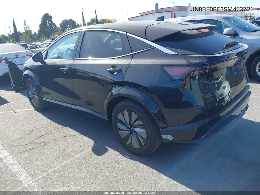 2025 Nissan Ariya Evolve+ VIN: JN8BF0BE3SM463721 Lot: 45306288