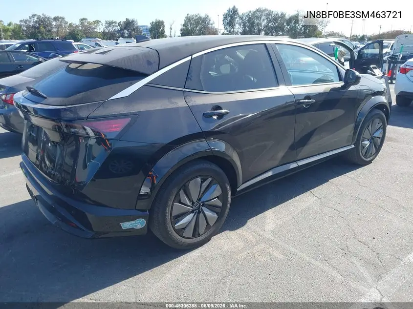 2025 Nissan Ariya Evolve+ VIN: JN8BF0BE3SM463721 Lot: 45306288