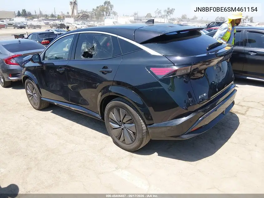 2025 Nissan Ariya Evolve+ VIN: JN8BF0BE6SM461154 Lot: 45406487
