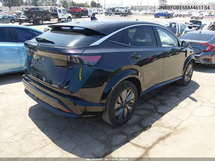 2025 Nissan Ariya Evolve+ VIN: JN8BF0BE6SM461154 Lot: 45406487