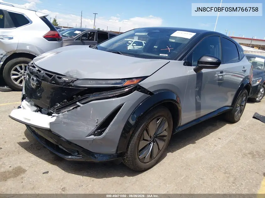 2025 Nissan Ariya Engage VIN: JN8CF0BF0SM766758 Lot: 45471850