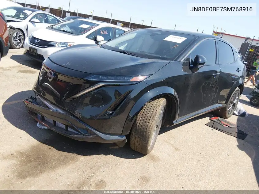 2025 Nissan Ariya Evolve+ VIN: JN8DF0BF7SM768916 Lot: 45505885