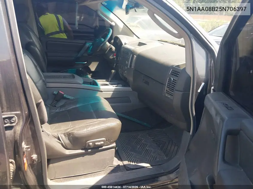 2005 Nissan Armada Le VIN: 5N1AA08B25N706397 Lot: 45614434