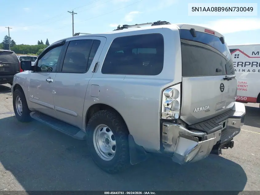 2006 Nissan Armada Se Off-Road VIN: 5N1AA08B96N730049 Lot: 45443783