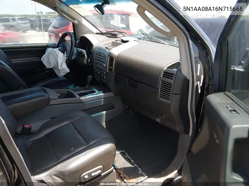 2006 Nissan Armada Le VIN: 5N1AA08A16N715665 Lot: 45495617