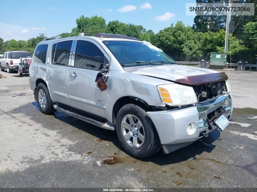 2007 Nissan Armada Le VIN: 5N1BA08C97N723066 Lot: 45500949