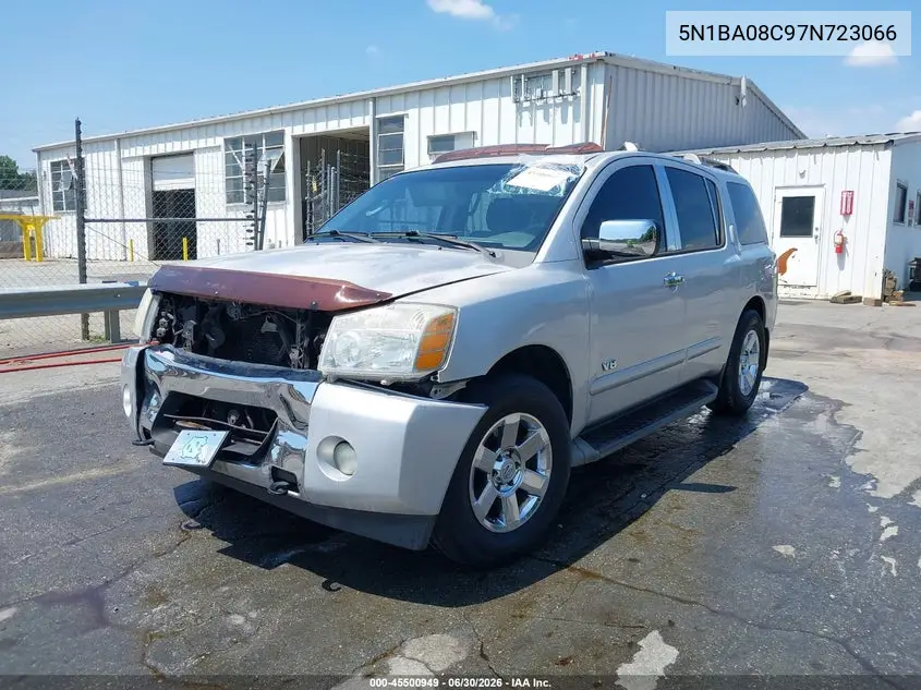 2007 Nissan Armada Le VIN: 5N1BA08C97N723066 Lot: 45500949