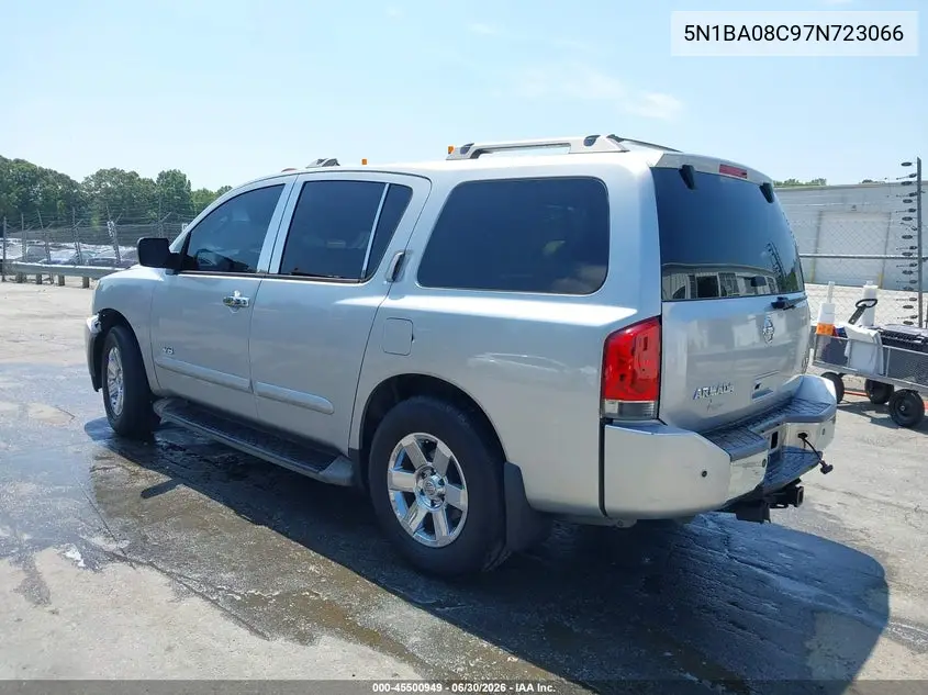 2007 Nissan Armada Le VIN: 5N1BA08C97N723066 Lot: 45500949