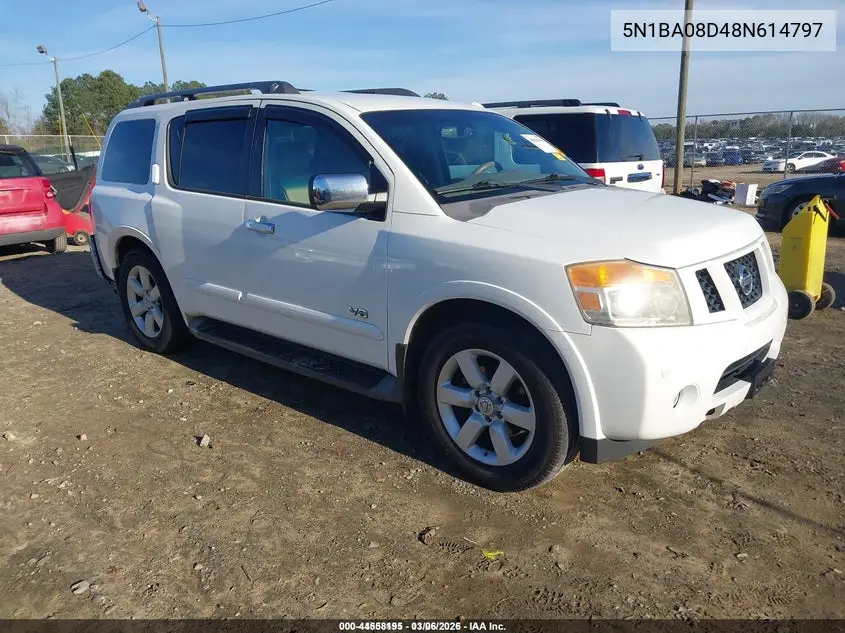 5N1BA08D48N614797 2008 Nissan Armada Se