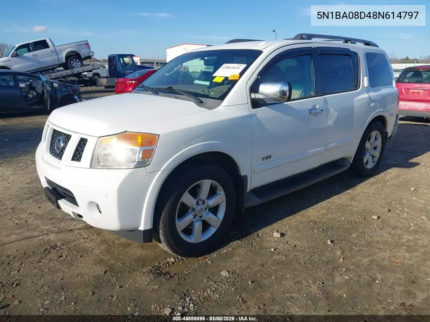 5N1BA08D48N614797 2008 Nissan Armada Se