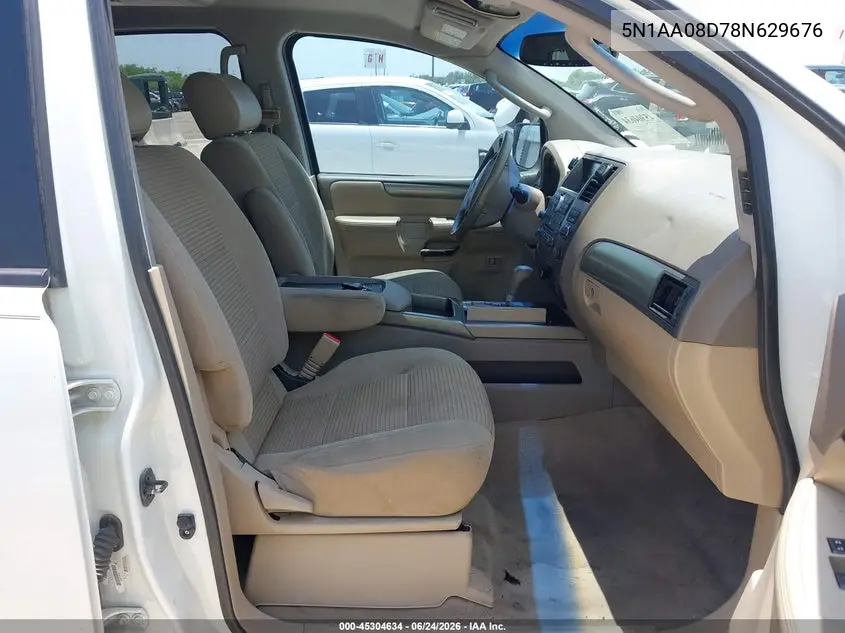 2008 Nissan Armada Se VIN: 5N1AA08D78N629676 Lot: 45304634