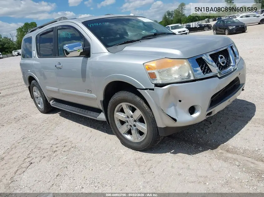 2009 Nissan Armada Le VIN: 5N1BA08C89N601589 Lot: 44983706