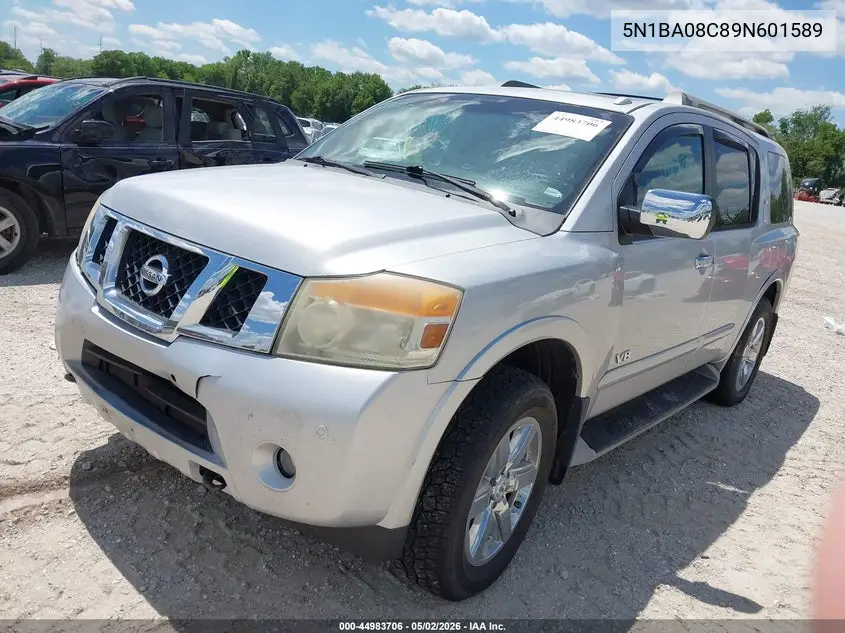 2009 Nissan Armada Le VIN: 5N1BA08C89N601589 Lot: 44983706