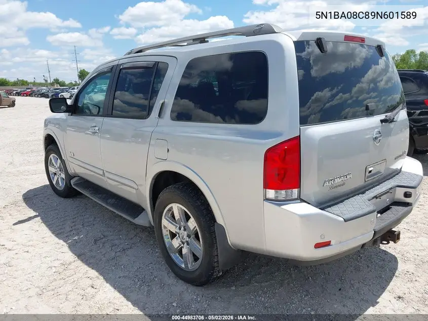 2009 Nissan Armada Le VIN: 5N1BA08C89N601589 Lot: 44983706