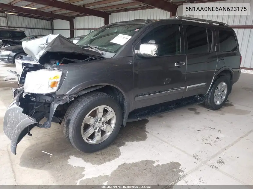 2010 Nissan Armada Platinum VIN: 5N1AA0NE6AN623175 Lot: 45572170