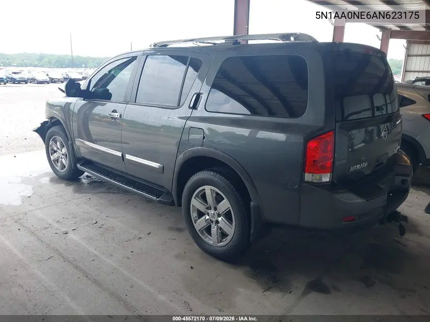 2010 Nissan Armada Platinum VIN: 5N1AA0NE6AN623175 Lot: 45572170