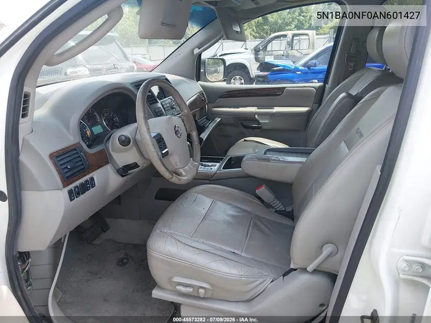 2010 Nissan Armada Platinum VIN: 5N1BA0NF0AN601427 Lot: 45573282