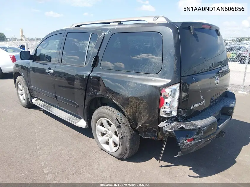 2010 Nissan Armada Se VIN: 5N1AA0ND1AN606856 Lot: 45648871