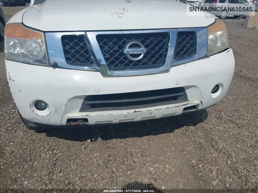 2010 Nissan Armada Platinum VIN: 5N1AA0NC5AN610545 Lot: 45667692