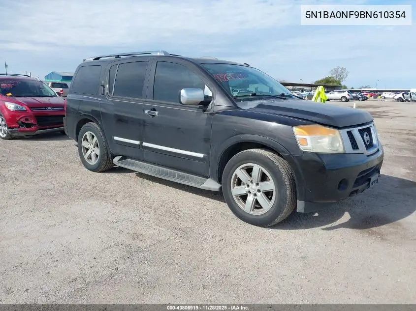 5N1BA0NF9BN610354 2011 Nissan Armada Platinum