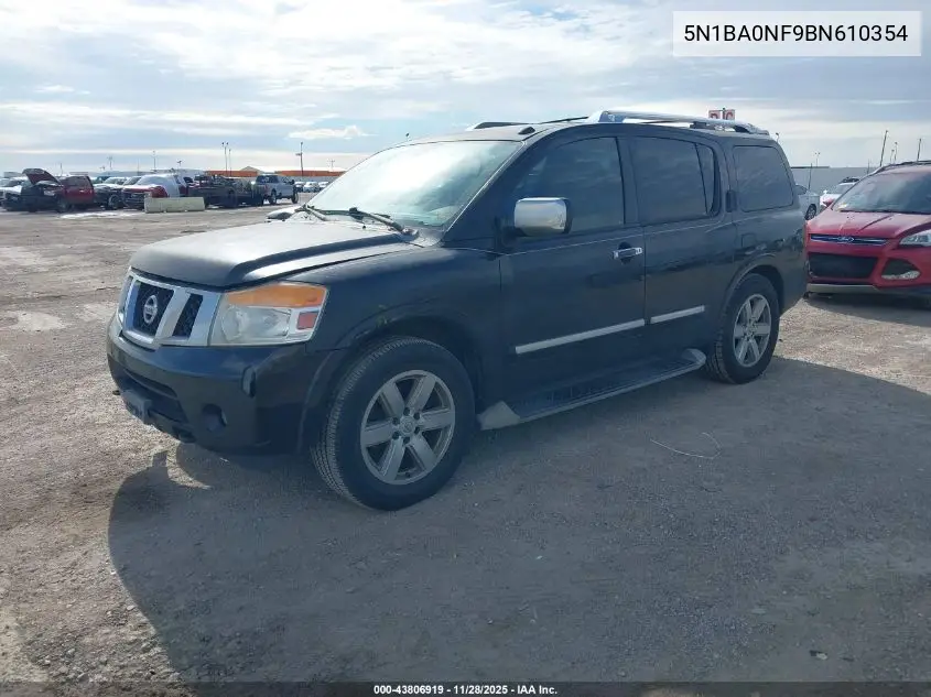 5N1BA0NF9BN610354 2011 Nissan Armada Platinum