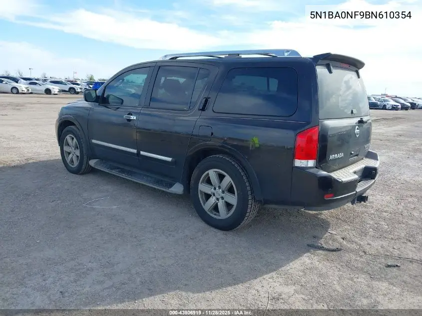 5N1BA0NF9BN610354 2011 Nissan Armada Platinum