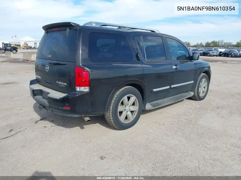 5N1BA0NF9BN610354 2011 Nissan Armada Platinum