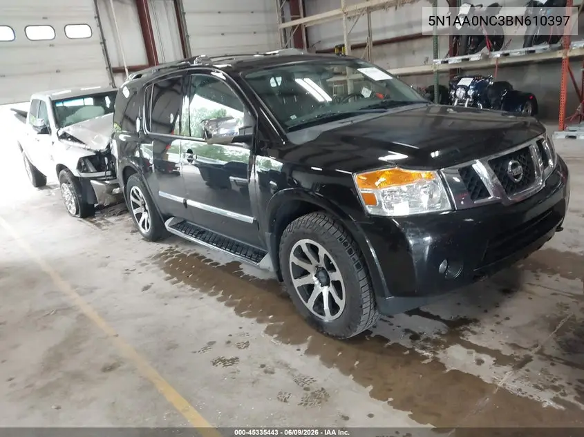 2011 Nissan Armada Sl VIN: 5N1AA0NC3BN610397 Lot: 45335443