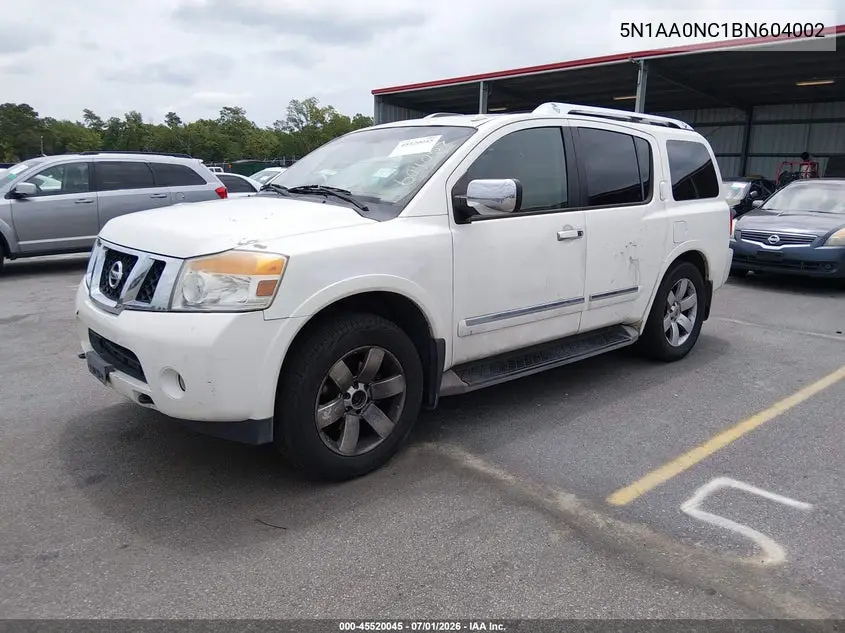 2011 Nissan Armada Sl VIN: 5N1AA0NC1BN604002 Lot: 45520045