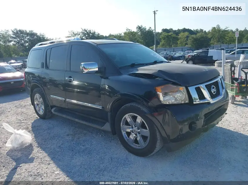2011 Nissan Armada Platinum VIN: 5N1BA0NF4BN624436 Lot: 45527691