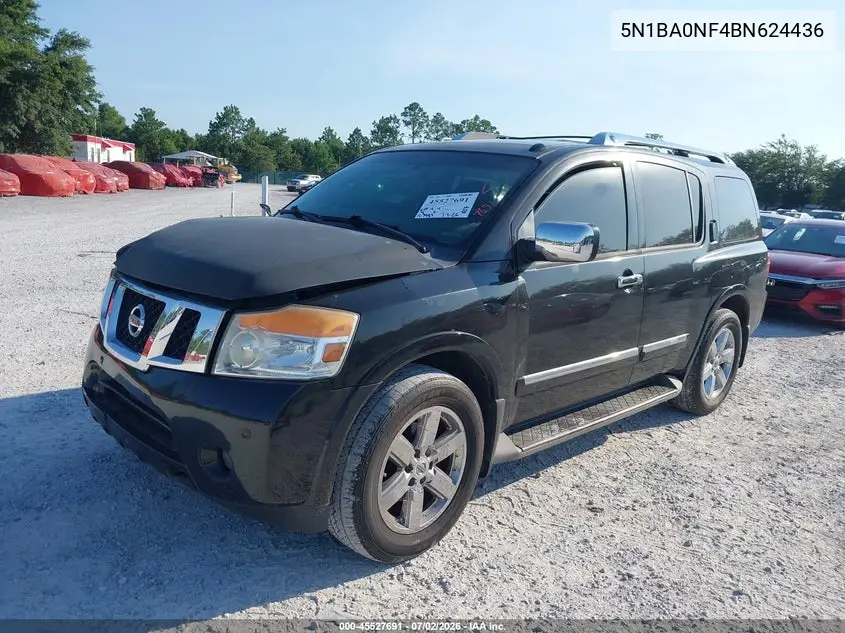 2011 Nissan Armada Platinum VIN: 5N1BA0NF4BN624436 Lot: 45527691