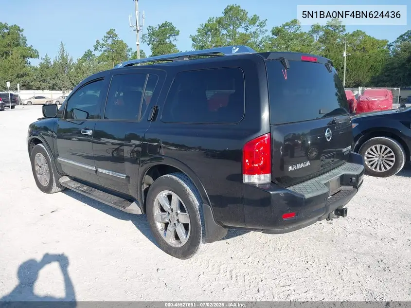 2011 Nissan Armada Platinum VIN: 5N1BA0NF4BN624436 Lot: 45527691