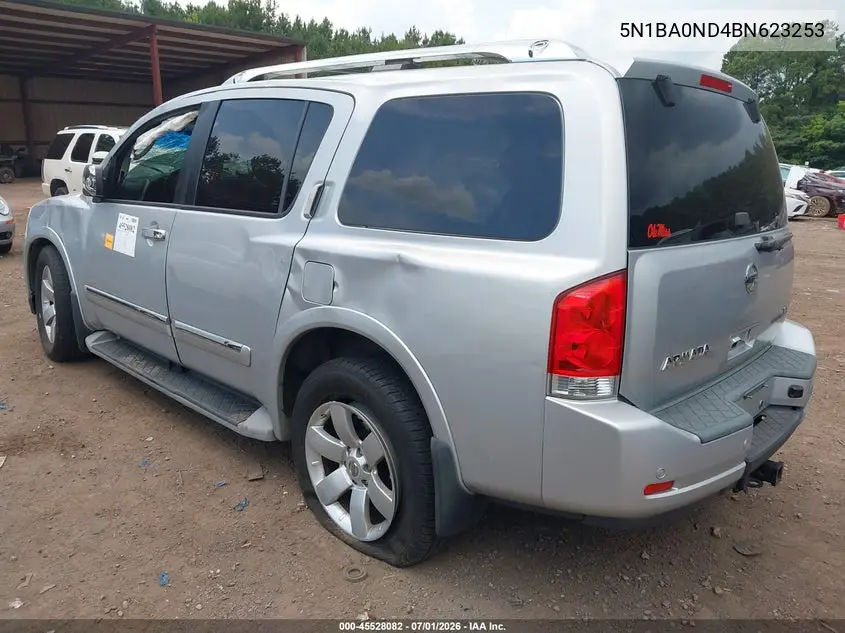 2011 Nissan Armada Sl VIN: 5N1BA0ND4BN623253 Lot: 45528082