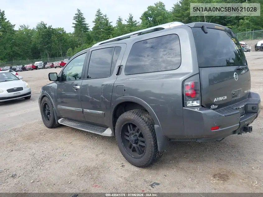 2011 Nissan Armada Platinum VIN: 5N1AA0NC5BN621028 Lot: 45541276