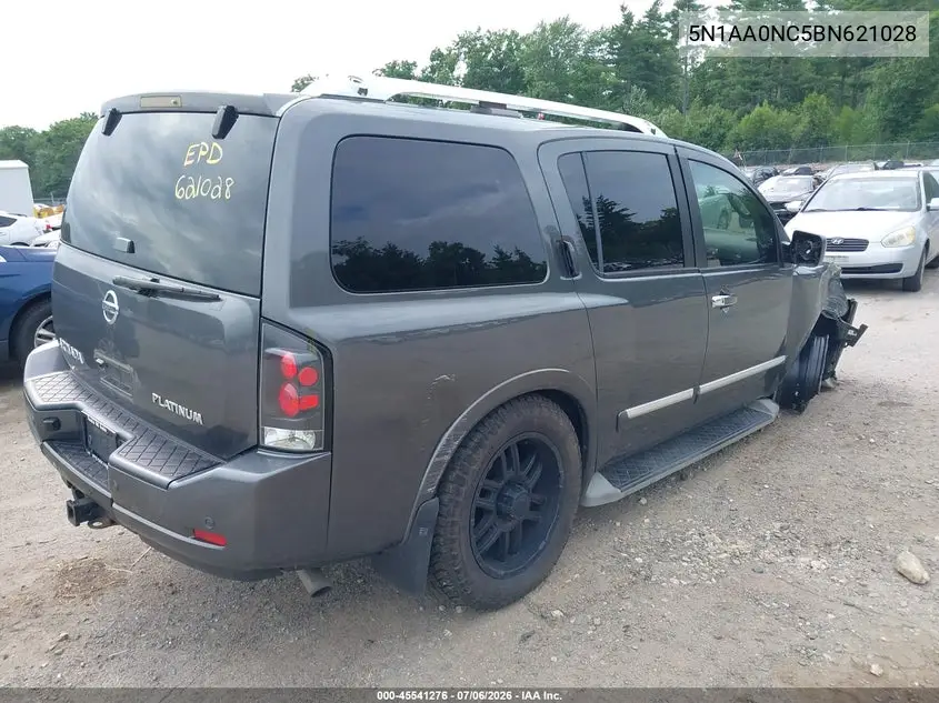 2011 Nissan Armada Platinum VIN: 5N1AA0NC5BN621028 Lot: 45541276