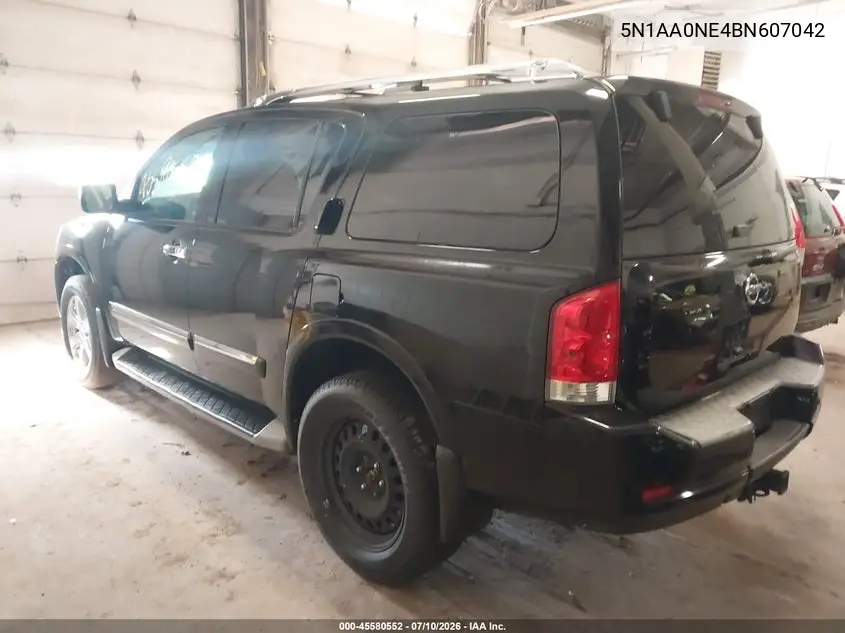 2011 Nissan Armada Platinum VIN: 5N1AA0NE4BN607042 Lot: 45580552