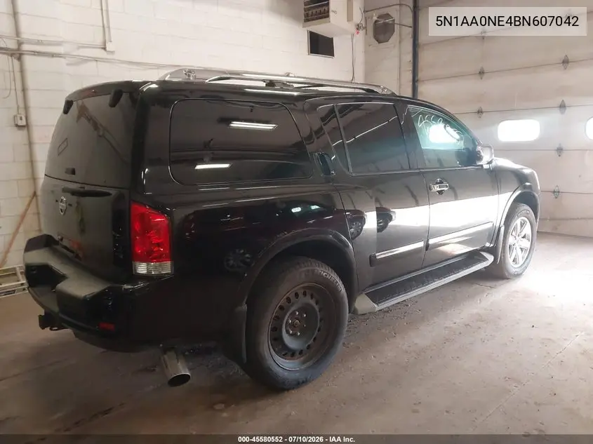 2011 Nissan Armada Platinum VIN: 5N1AA0NE4BN607042 Lot: 45580552