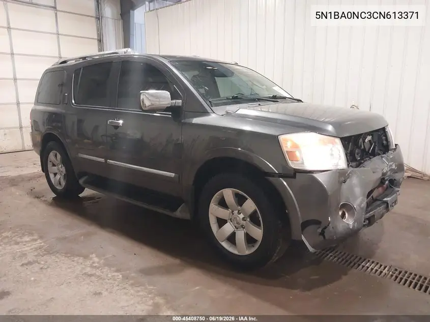 2012 Nissan Armada Sl VIN: 5N1BA0NC3CN613371 Lot: 45408750