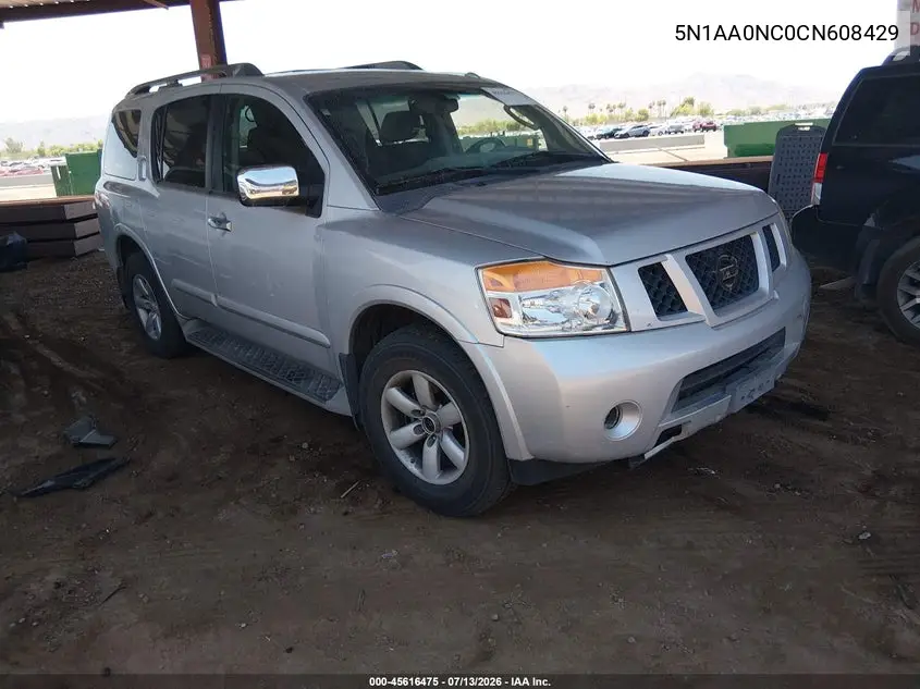 2012 Nissan Armada Sv VIN: 5N1AA0NC0CN608429 Lot: 45616475