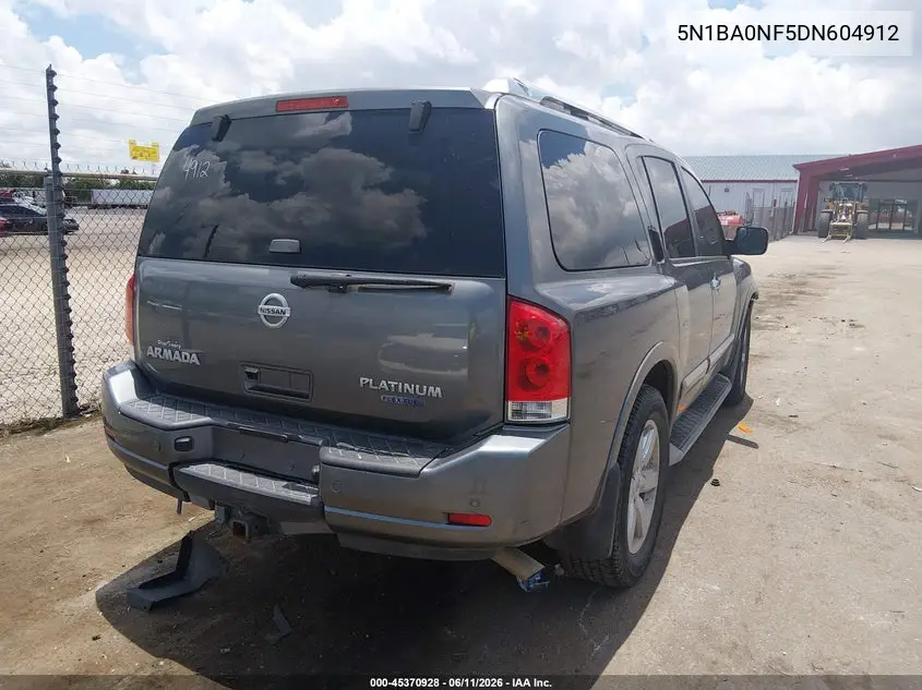 5N1BA0NF5DN604912 2013 Nissan Armada Platinum