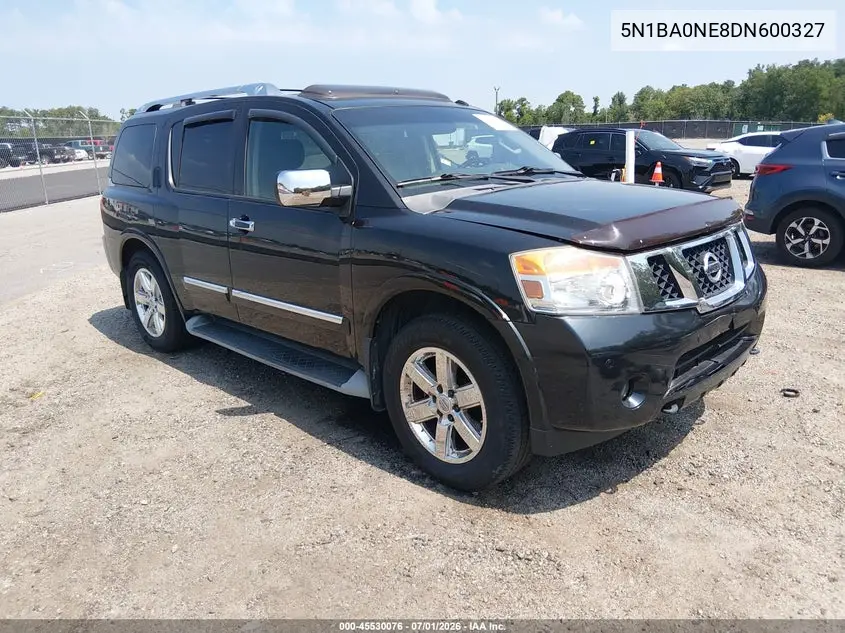 2013 Nissan Armada Platinum VIN: 5N1BA0NE8DN600327 Lot: 45530076