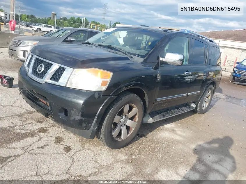 2013 Nissan Armada Sl VIN: 5N1BA0ND6DN615495 Lot: 45540591
