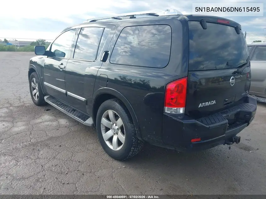 2013 Nissan Armada Sl VIN: 5N1BA0ND6DN615495 Lot: 45540591