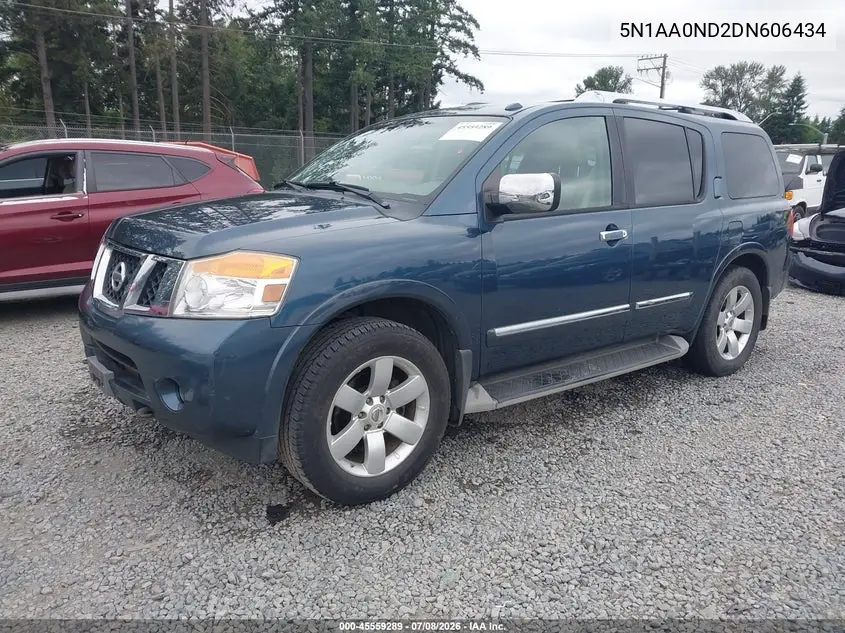2013 Nissan Armada Sl VIN: 5N1AA0ND2DN606434 Lot: 45559289