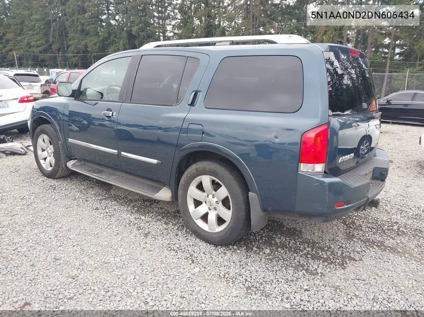 2013 Nissan Armada Sl VIN: 5N1AA0ND2DN606434 Lot: 45559289