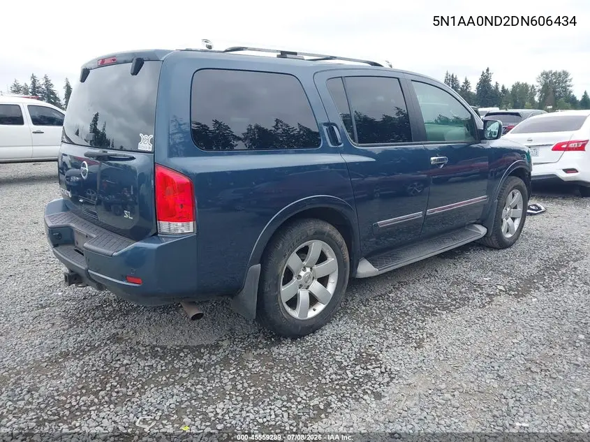 2013 Nissan Armada Sl VIN: 5N1AA0ND2DN606434 Lot: 45559289