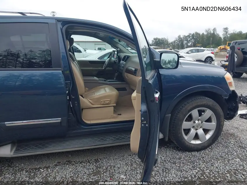 2013 Nissan Armada Sl VIN: 5N1AA0ND2DN606434 Lot: 45559289