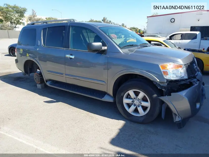 2013 Nissan Armada Sv VIN: 5N1AA0ND4DN611022 Lot: 45567328