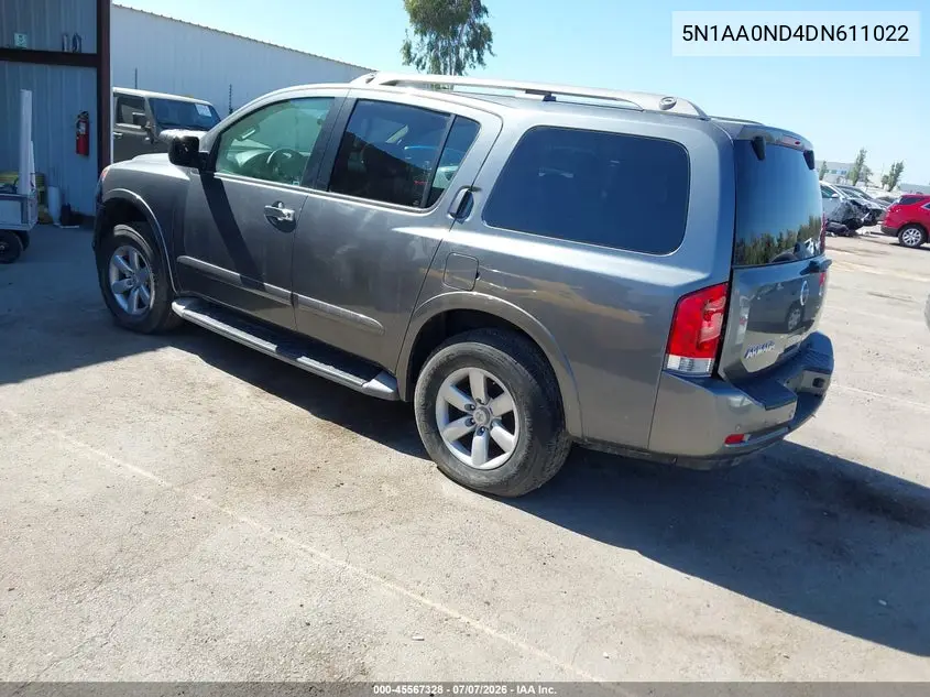 2013 Nissan Armada Sv VIN: 5N1AA0ND4DN611022 Lot: 45567328